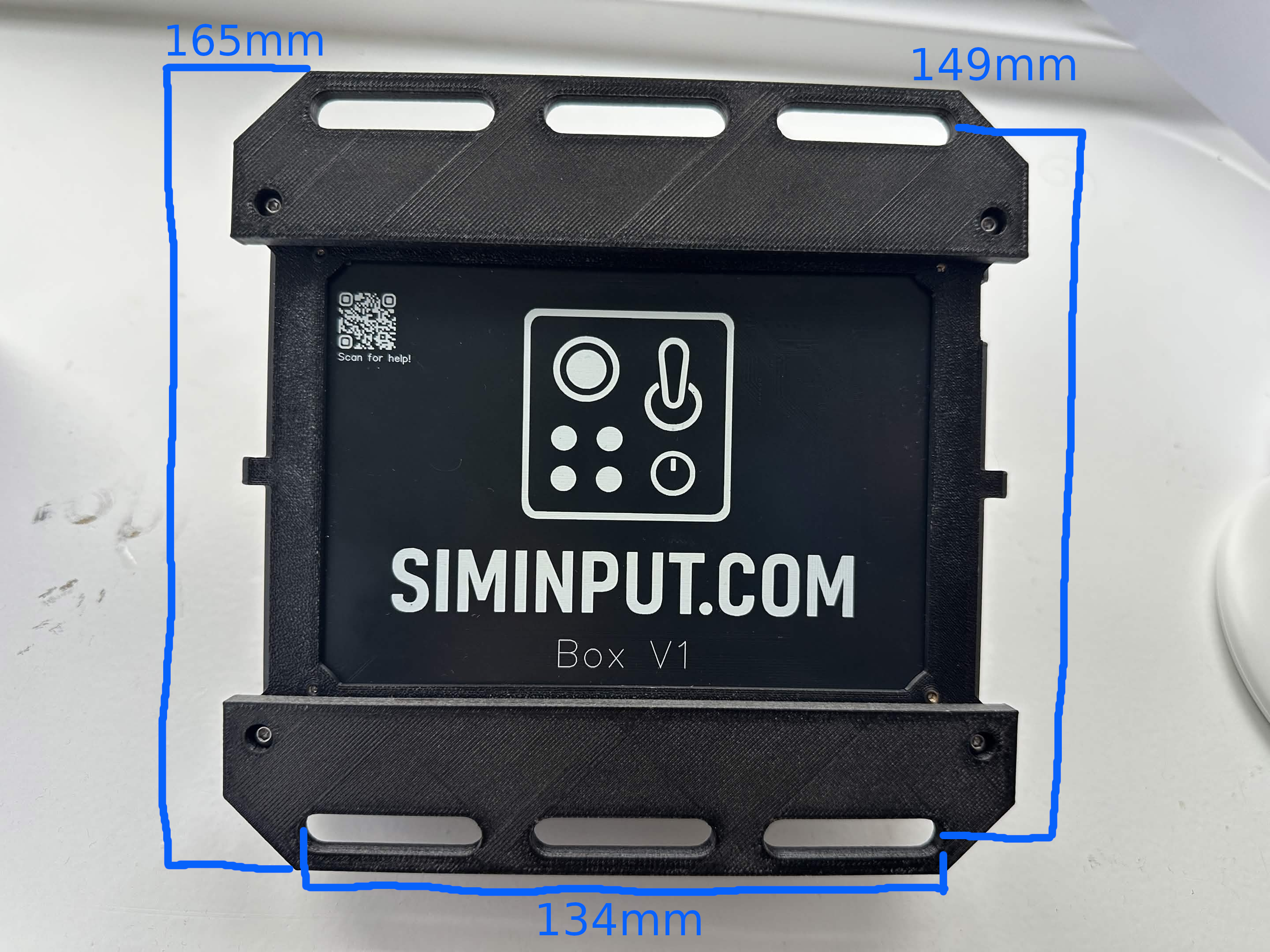 Dimensions of the large SIMINPUT mounting plates