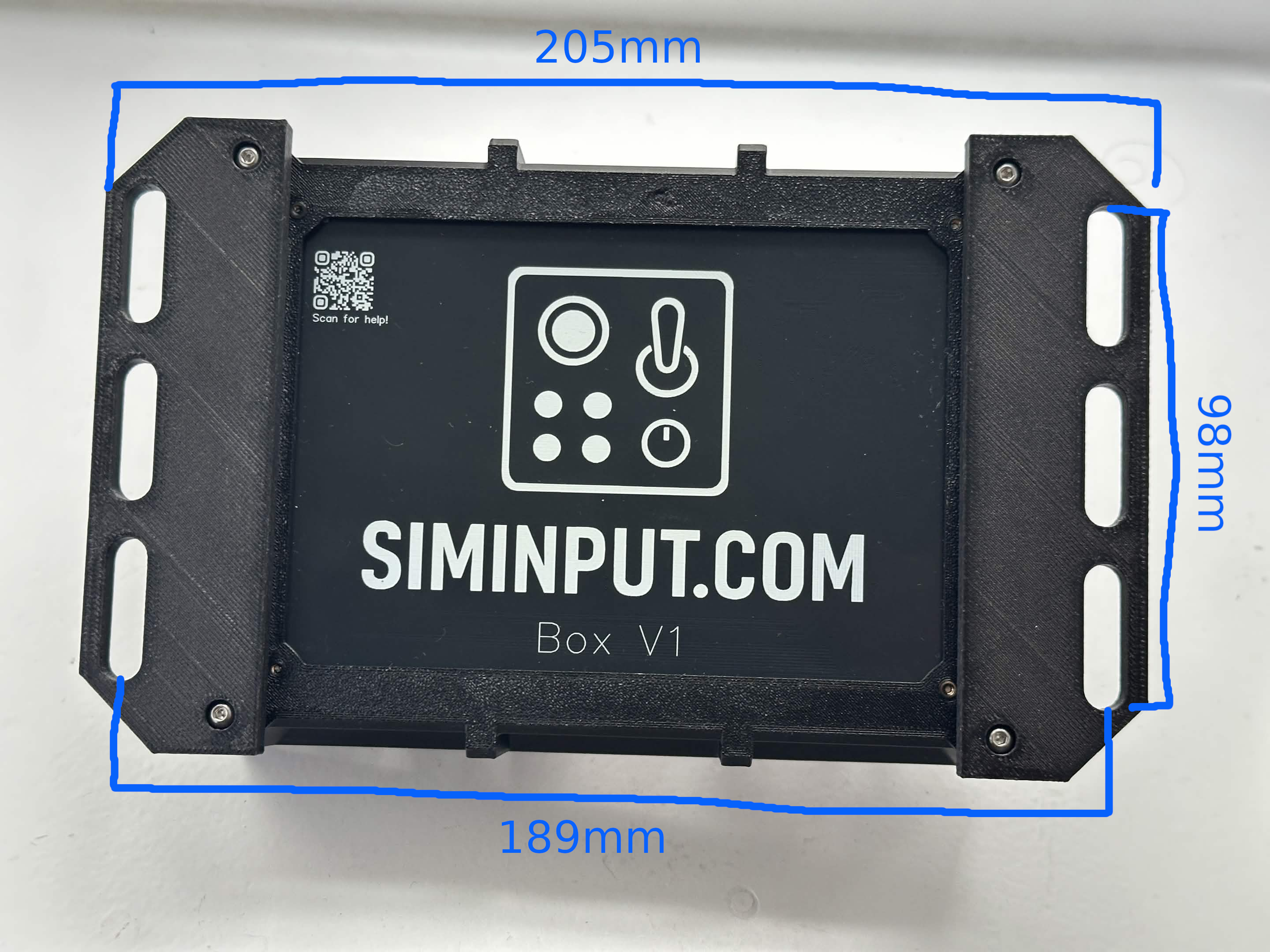 Dimensions of the small SIMINPUT mounting plates